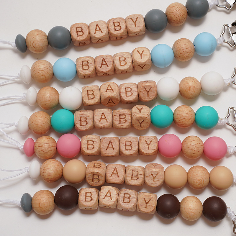 Trendy Wooden Baby Pacifier Cl - Baby Products Name recension och pris