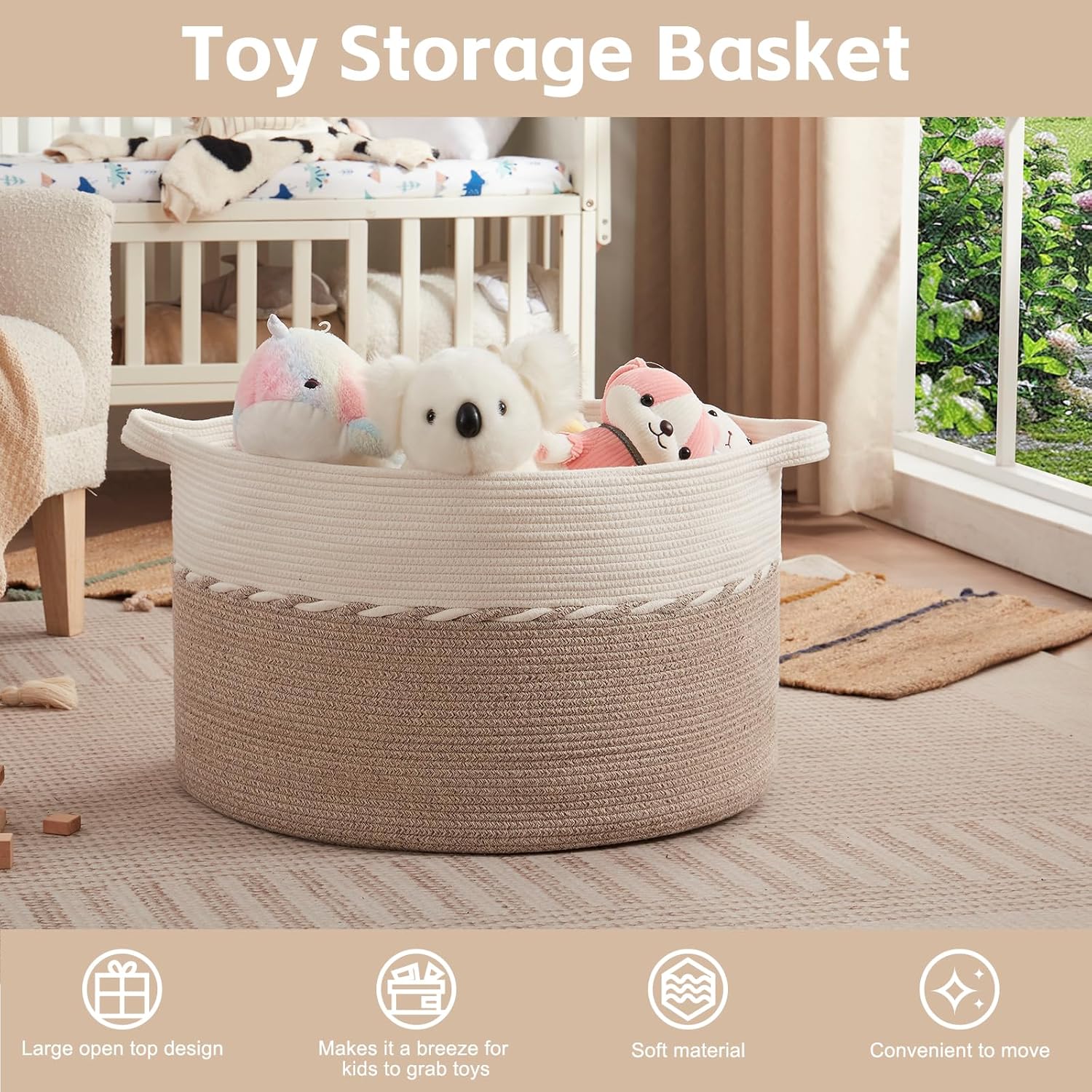 Extra Large 125L Blanket Baske - Baby Products Hamper recension och pris