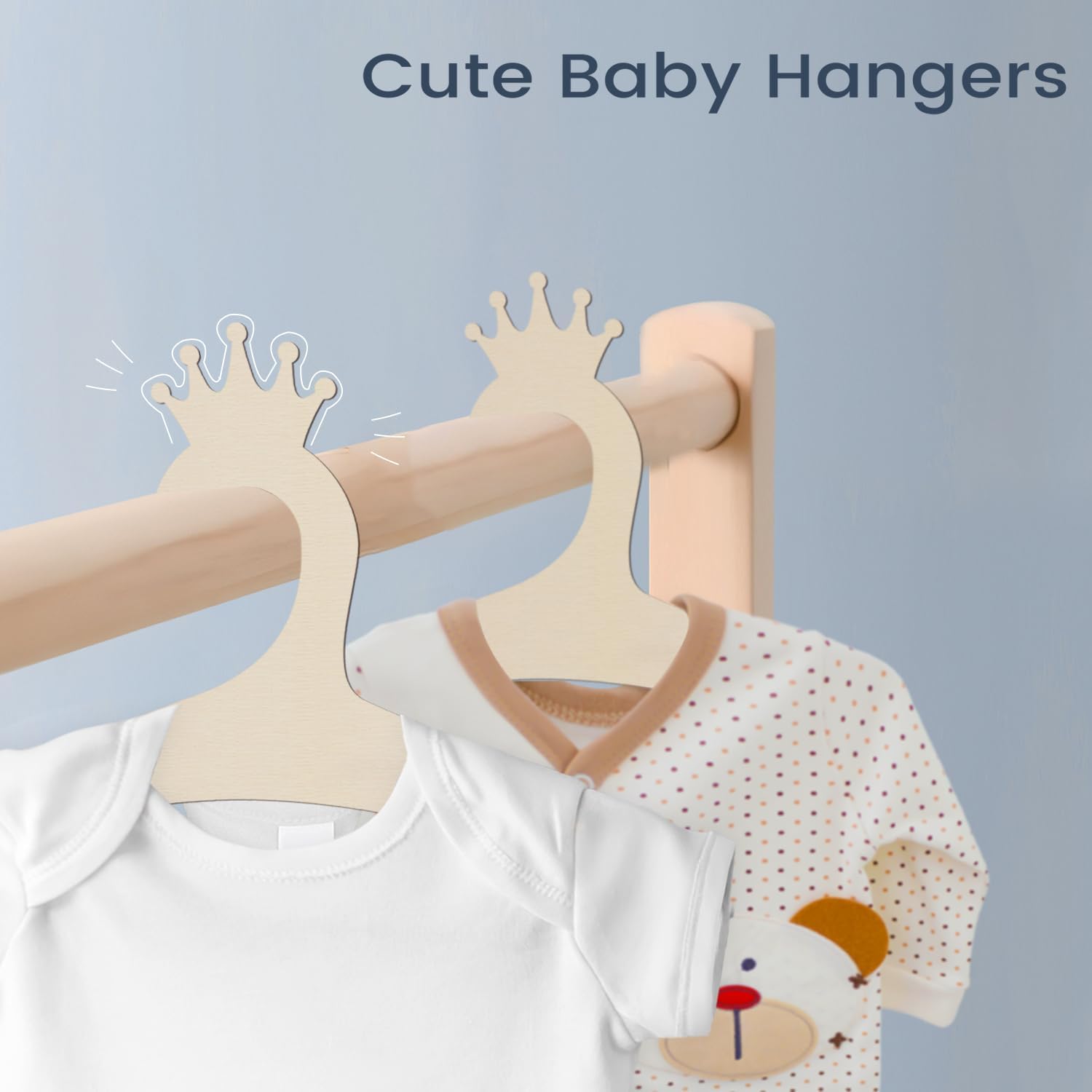 Wooden Baby Hangers 9 Inch, Cu - Baby Products In recension och pris