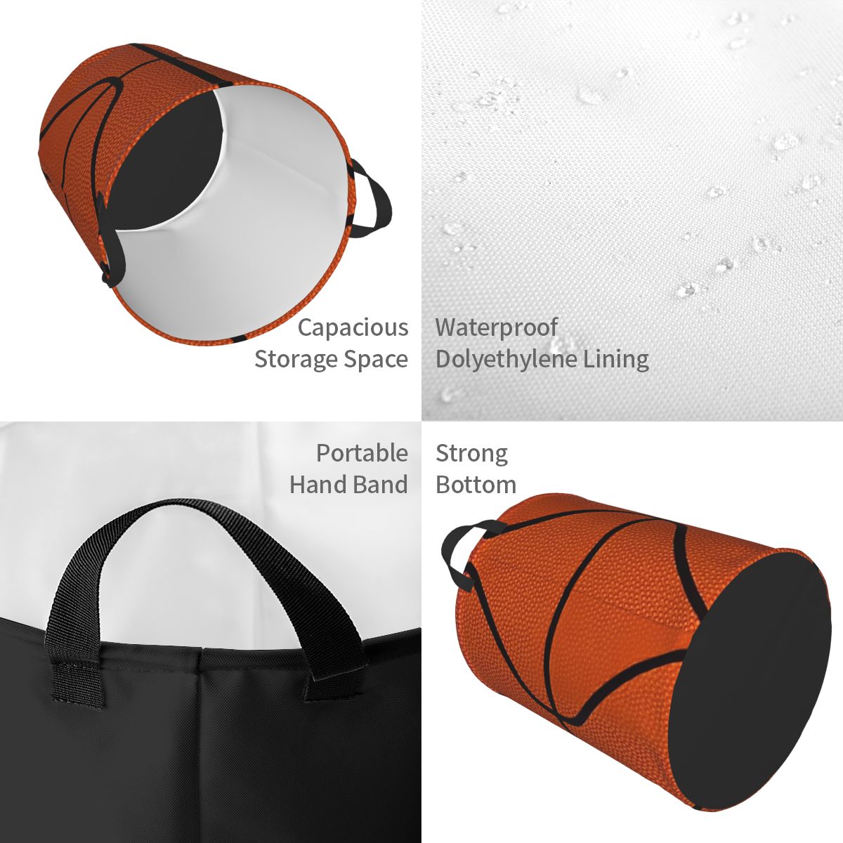 Custom Basketball Dots Round L - Baby Products Hamper recension och pris
