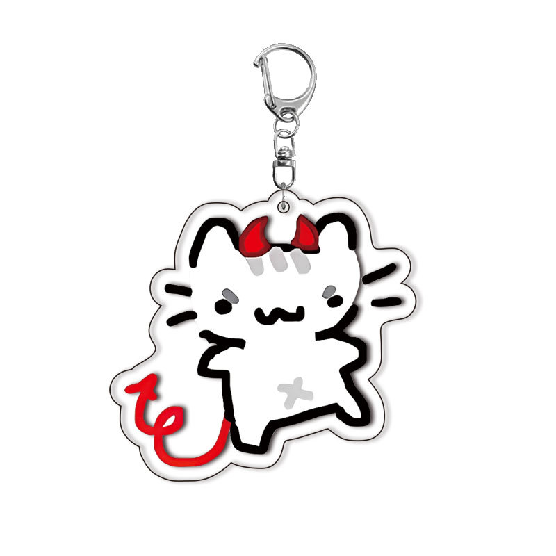 Cat Kitten Keychain Acrylic Lo - Baby Products With Zinc recension och pris