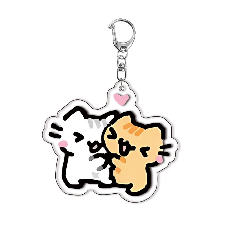 Cat Kitten Keychain Acrylic Lo - Baby Products With Zinc recension och pris